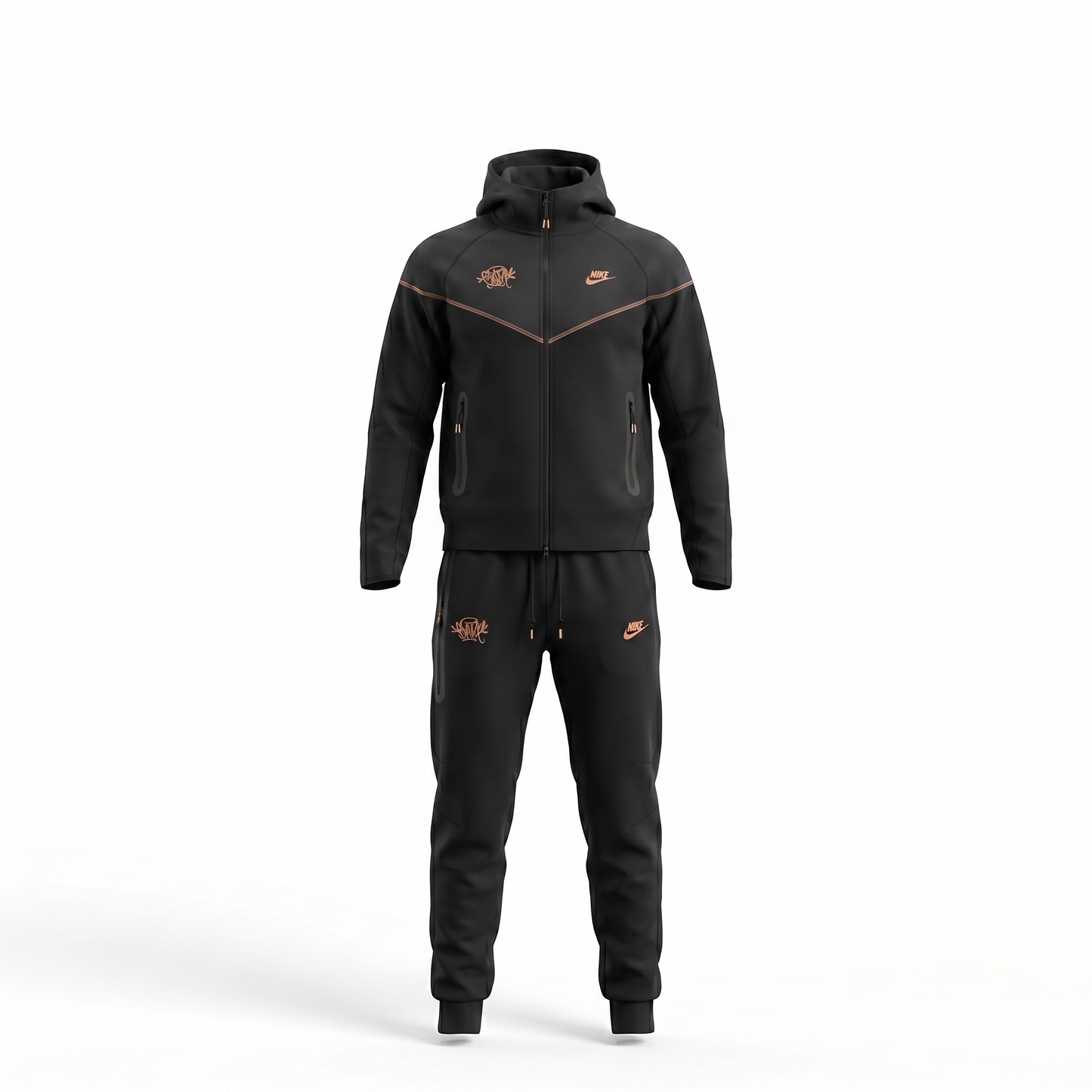 Nike NOCTA Tech Fleece Complete — Black/Orange