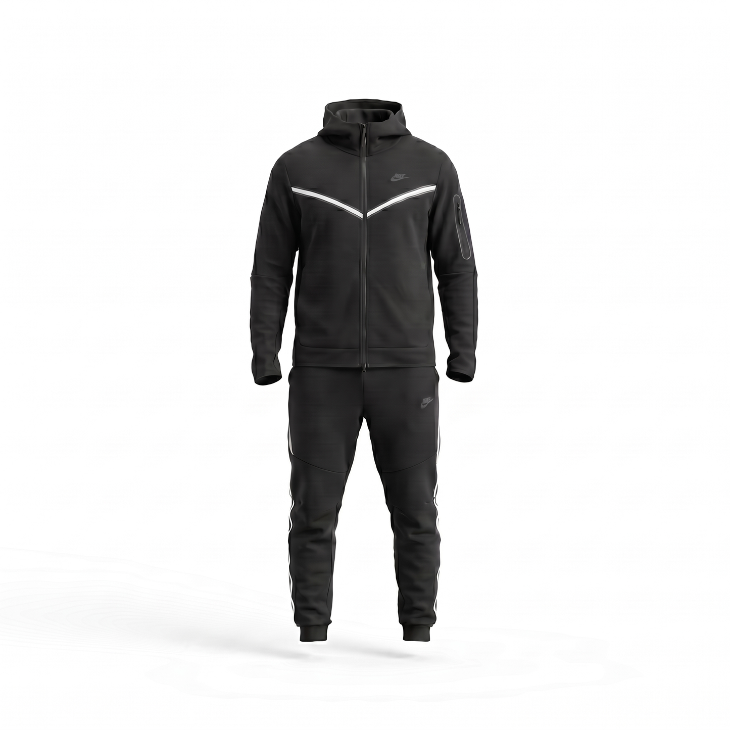 Nike Tech Fleece Suit Complete — Black/White