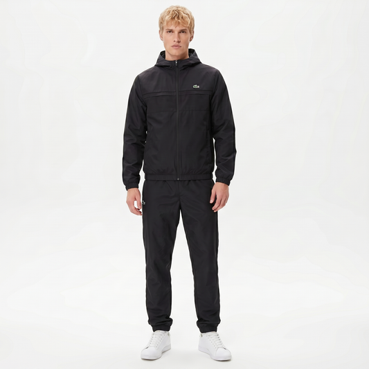Lacoste Wrap Croc Tracksuit in Black