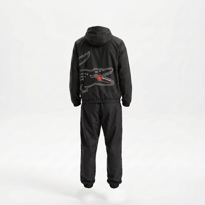 Lacoste Wrap Croc Tracksuit in Black