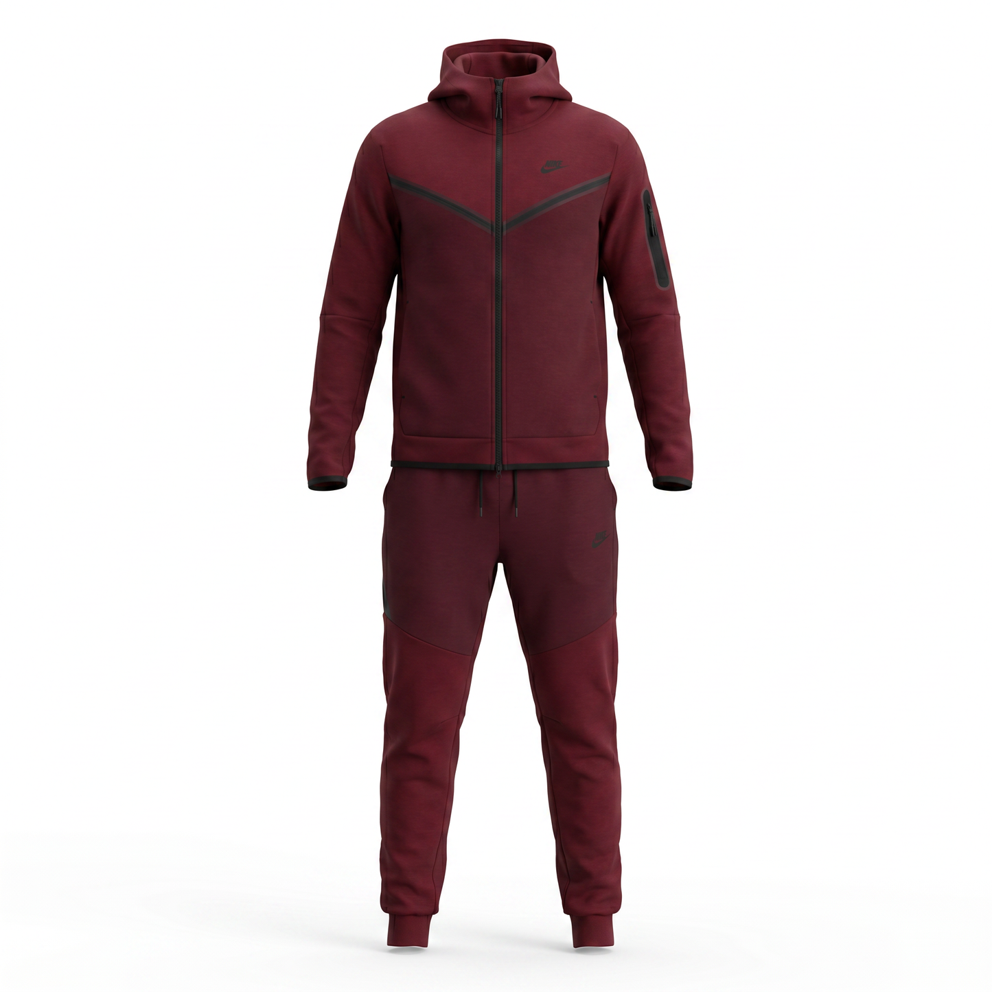 Nike Tech Fleece Complete - Burgundy Wine Red